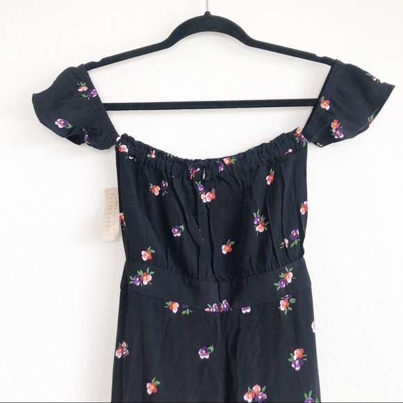 NEW Flynn Skye Bella Off the Shoulder Ruffle Sleeve Maxi Dress Size XS - Picture 7 of 7